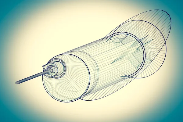 Arka plan üzerinde izole şırınga — Stok fotoğraf