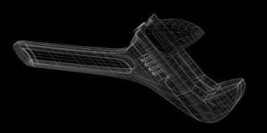 bir arka plan üzerinde izole ayarlanabilir anahtarı