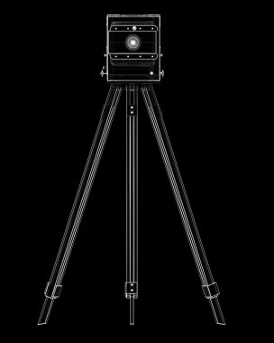 Vintage eski film kamera