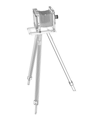 Vintage eski film kamera