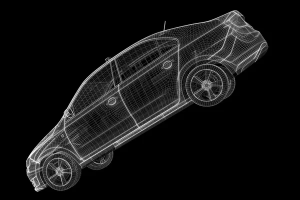 3d 模型汽车出租车 — 图库照片