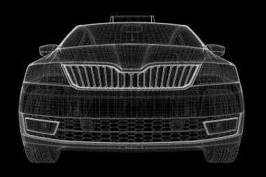 Araba taksi, 3d modeli