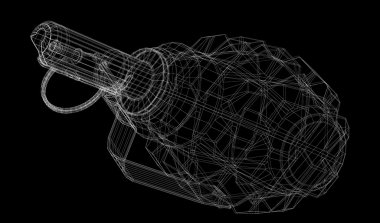 Kopya alanı ile tek el bombası
