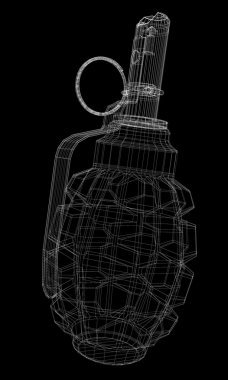 Kopya alanı ile tek el bombası