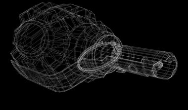 Kopya alanı ile tek el bombası