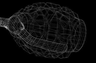 Kopya alanı ile tek el bombası