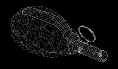 Kopya alanı ile tek el bombası