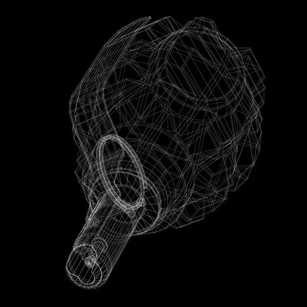 Kopya alanı ile tek el bombası