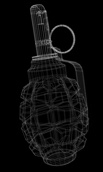 Kopya alanı ile tek el bombası