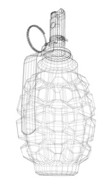 Kopya alanı ile tek el bombası