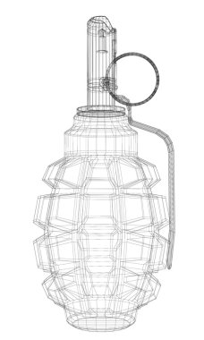 Kopya alanı ile tek el bombası