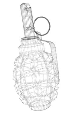 Kopya alanı ile tek el bombası