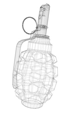 Kopya alanı ile tek el bombası