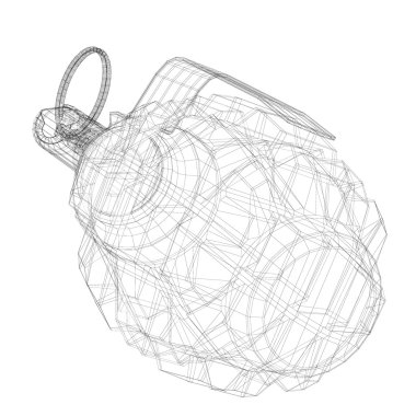 Kopya alanı ile tek el bombası