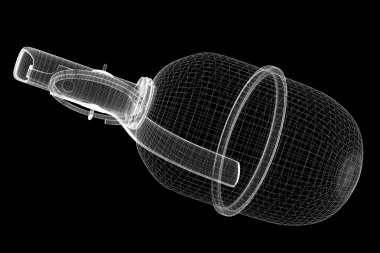 Kopya alanı ile tek el bombası