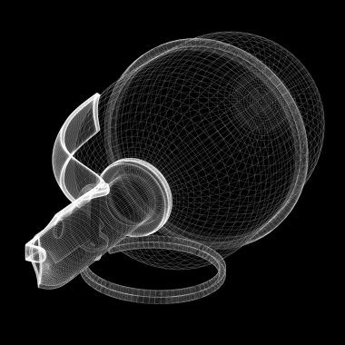 Kopya alanı ile tek el bombası