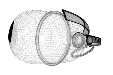 Kopya alanı ile tek el bombası