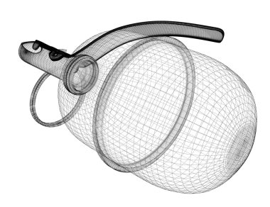 Kopya alanı ile tek el bombası