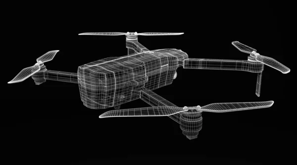 3 D renderelő drón modell — Stock Fotó