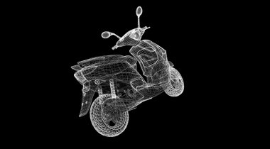 bir arka plan üzerinde motosiklet