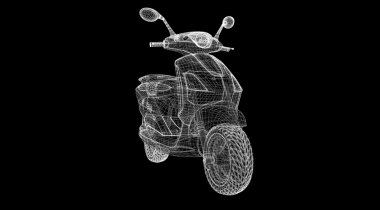 bir arka plan üzerinde motosiklet