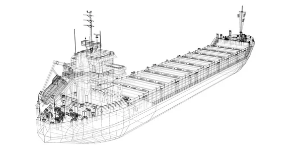 Barge, schip — Stockfoto
