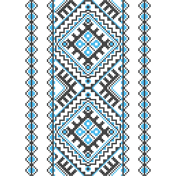 Embroidery. Ukrainian national ornament — Stock Vector