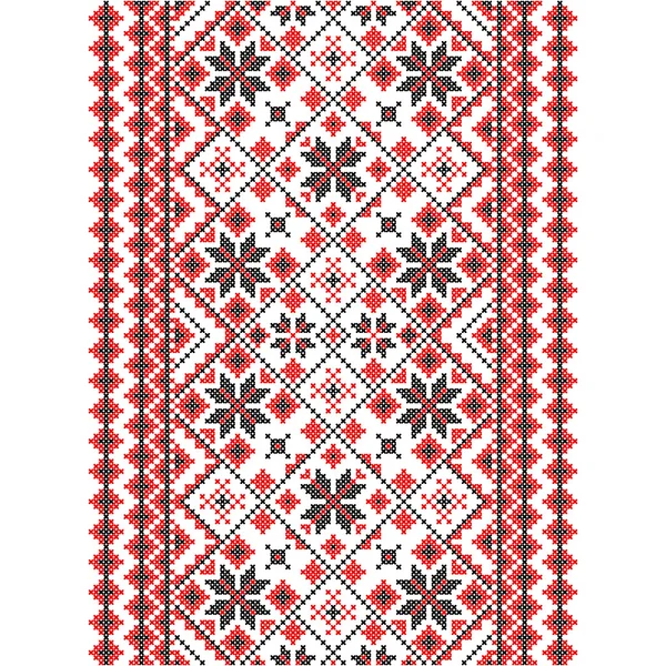 Embroidery. Ukrainian national ornament — Stock Vector