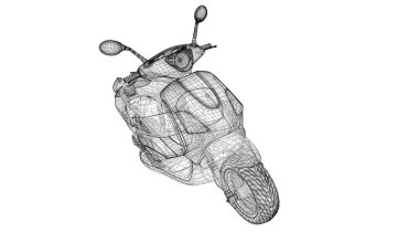 Scooter bir arka plan üzerinde