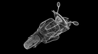 Scooter bir arka plan üzerinde