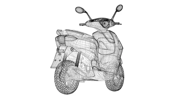 Scooter bir arka plan üzerinde — Stok fotoğraf