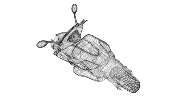 Scooter bir arka plan üzerinde — Stok fotoğraf