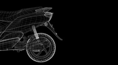 Scooter bir arka plan üzerinde