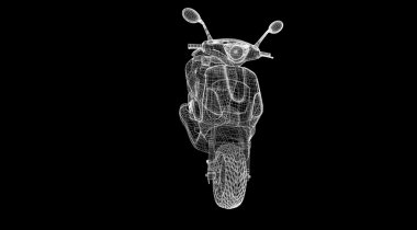 Scooter bir arka plan üzerinde