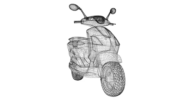 Scooter bir arka plan üzerinde — Stok fotoğraf