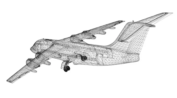 商業定期旅客機 — ストック写真