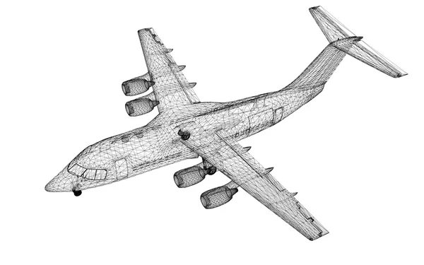 Kommersiellt flygplan — Stockfoto