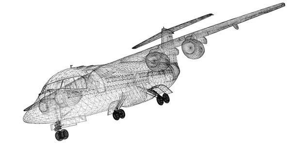 Kommersiellt flygplan — Stockfoto