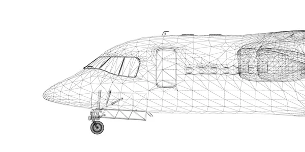 Kommersiellt flygplan — Stockfoto