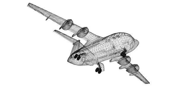 Kommersiellt flygplan — Stockfoto