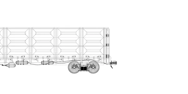 Грузовой вагон — стоковое фото