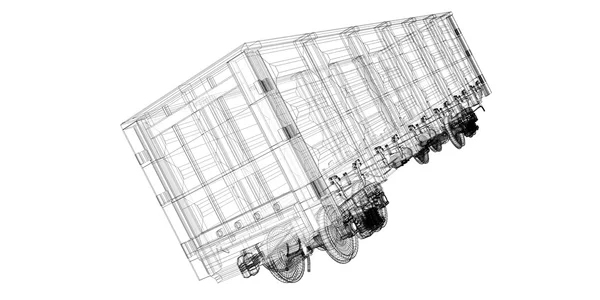 Грузовой вагон — стоковое фото