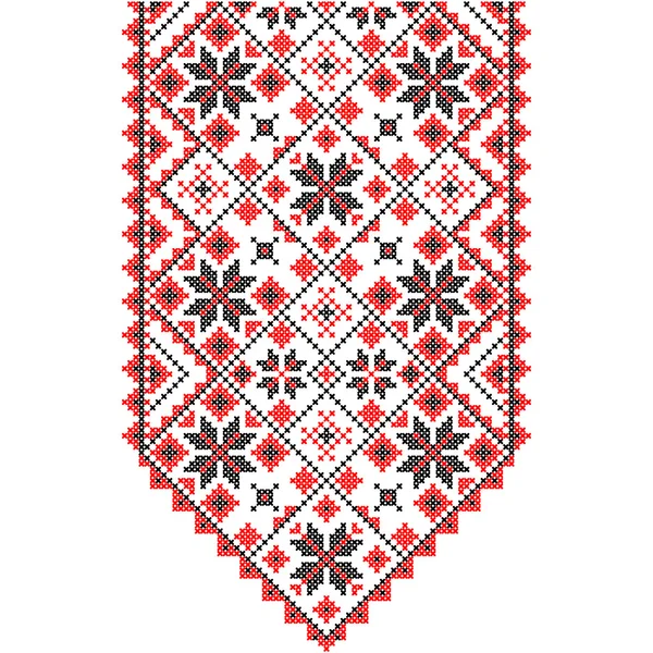 Embroidery. Ukrainian national ornament — Stock Vector