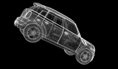 araba 3d modeli
