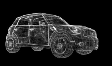 araba 3d modeli
