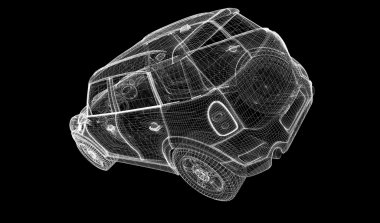 araba 3d modeli