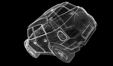 araba 3d modeli