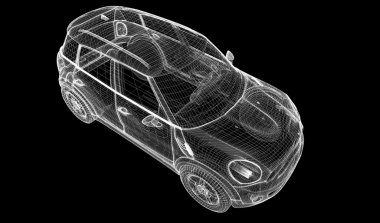 araba 3d modeli