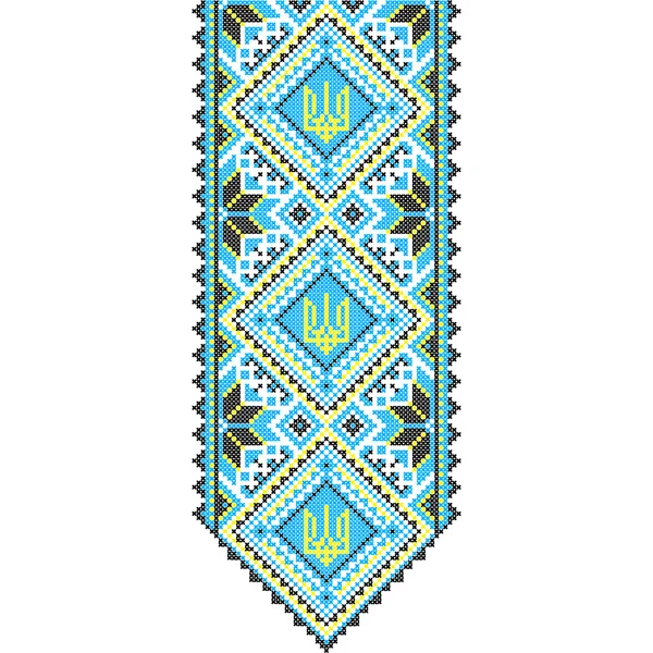 Stickerei. Ukrainisches Nationalornament — Stockvektor