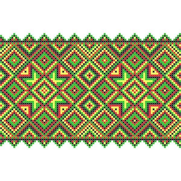 Broderie. Ornament național ucrainean — Vector de stoc